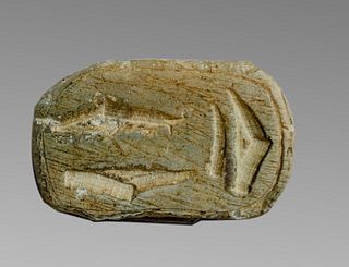 Ancient Egyptian Steatite Scarab New Kingdom c.1300-1100 BC. 