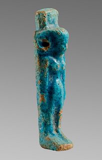 Ancient Egyptian Faience Amulet of Isis c.663-525 BC. 