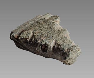 Ancient Near East Stone bull head amulet c.2nd Millennium BC. 