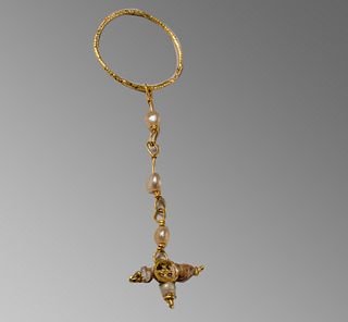 Byzantine Gold Single Earring c.6th century AD. 