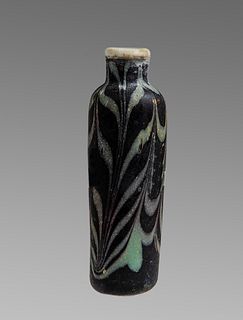 Ancient Islamic Mosaic Glass Bottle c.8th century AD.