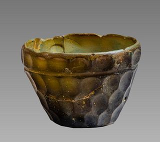 Ancient Sasanian Cut Glass Bowl c.6th century AD. 