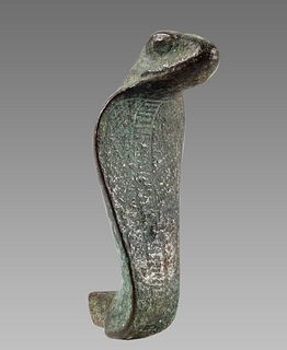 Ancient EGYPTIAN Bronze Uraeus Late Period. 664-332 BCE. 
