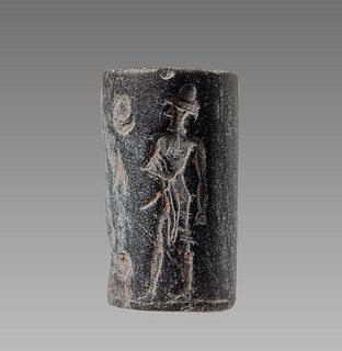 Ancient Babylonian hematite Cylinder Seal c.1900 BC. 