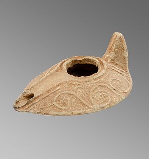 Ancient Islamic Terracotta Oil Lamp c.8th century AD. 