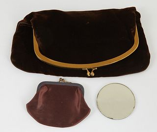2 Vintage Evening Bags with snap closure