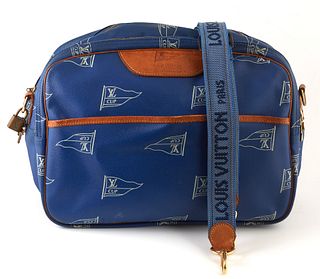 Louis Vuitton Blue LV Cup Monogram Coated Canvas Limited Edition LV Cup Sac Cowers Shoulder Bag, with vachetta leather accents and g...