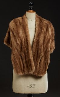 Group of Four Vintage Fur Items, consisting of a blonde stole, from Kreeger's, N. O., a blonde fur jacket, and two dark fur collars,...