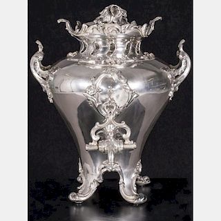 A Silver Plated Hot Water Urn, 20th Century.