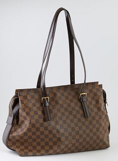 Louis Vuitton Brown Monogram Coated Canvas Keepall 55 Bandouliere, with double vanchetta handles and gold brass hardware, the interi...