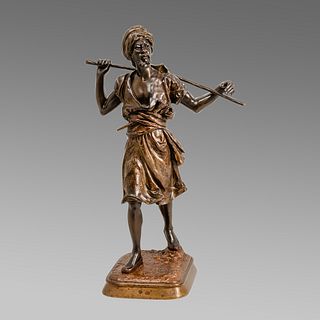 Emile Pinedo (1840-1916) Bronze figure of Arab Orientalism. 