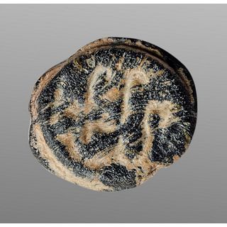 Ancient Islamic Glass Seal c.15th century AD. 