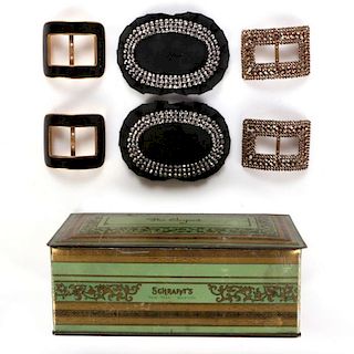 A Group of Three Vintage Shoe Buckles, 19th/20th Century.