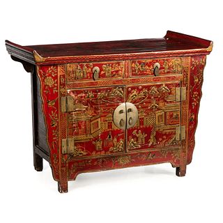 A Chinese Lacquered Chest