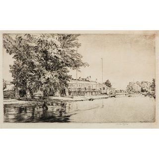 A Group of Etchings by Sir Muirhead Bone (British, 1876-1953), James McBey (British/American, 1883-1959), and Auguste-Louis Lepère (French, 1849-1918)