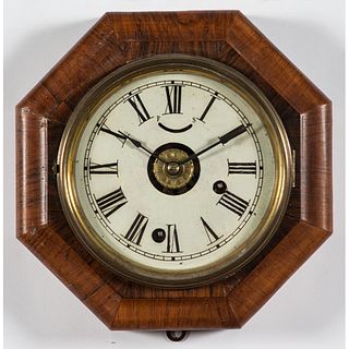 Two Seth Thomas Octagonal Gallery Clocks