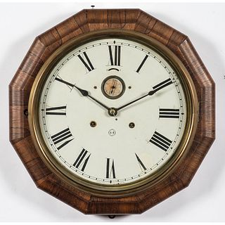 A Seth Thomas Rosewood Gallery Clock