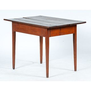 A New England Painted Maple and Pine Tavern Table