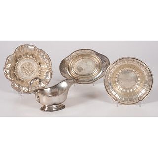 Four Sterling Table Wares