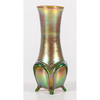 A Loetz Iridescent Art Glass Vase