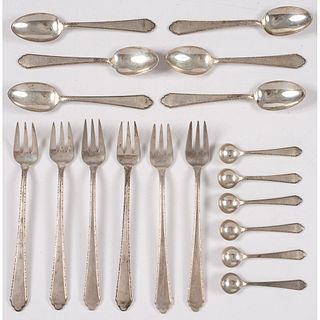 A Group of Sterling Flatware by Treasure