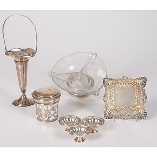 Seven Sterling Table Wares
