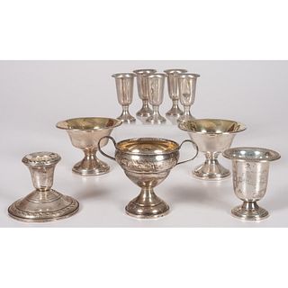 Ten Weighted Sterling Table Wares 