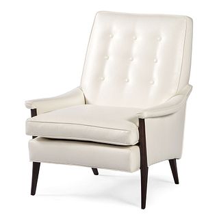 A Contemporary Lounge Chair in Faux Leather