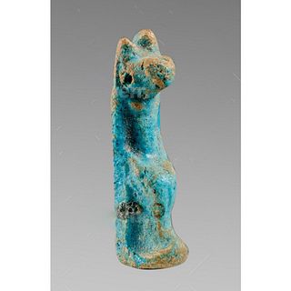 Ancient Egyptian Faience Amulet Of Anubis c.715-332 BC. 
