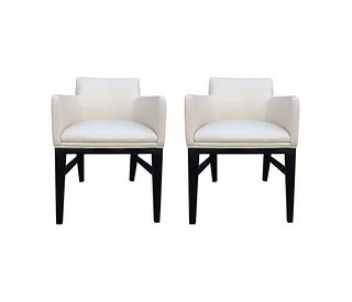 Set of 2 Arm Chairs in the style of Edward Wormley
