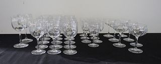 BACCARAT Group of Crystal Stemware
