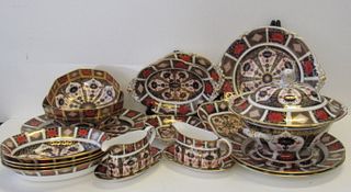Royal Crown Derby Porcelain Grouping .