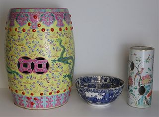 Assorted Grouping of Chinese Porcelains.
