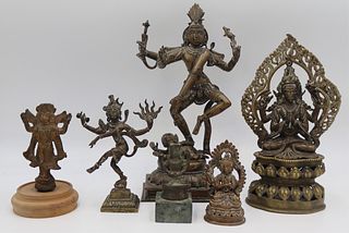 Group of (6) Tibetan and Southeast Asian Statues.