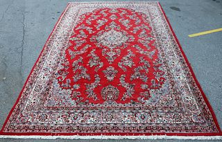 Vintage And Finely Hand Woven Roomsize Kerman