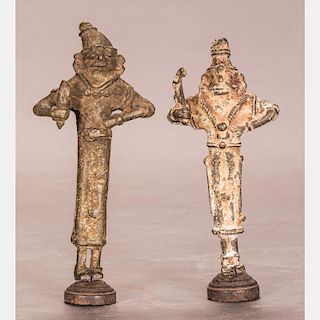 Two Archaic Style Bronze Figures.