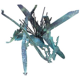 Silas Seandel Brutalist, Torch Cut Table Sculpture