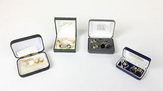 Swarovski & Gold & Silver Tone Men's Accessories