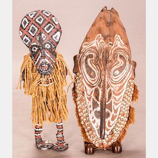 A Sepik River Carved and Polychrome Mask, New Guinea, 20th Century.