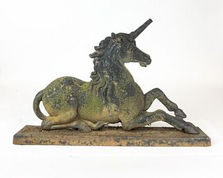 Large Cast Iron Unicorn