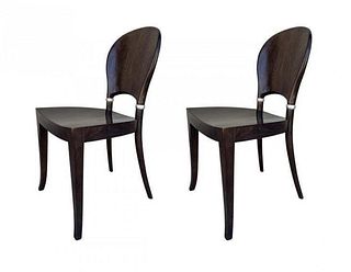 Pair of Chairs Made in Italy By Potocco Italy