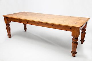 Stained Pine Farm Table