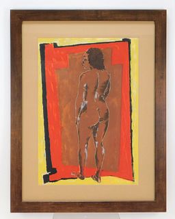 Lois Mailou Jones Female Nude Silkscreen Print