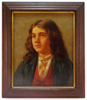 Wyatt Eaton Portrait of a Young Boy Painting