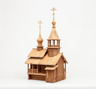 Folk Model of a Russian Orthodox Church
