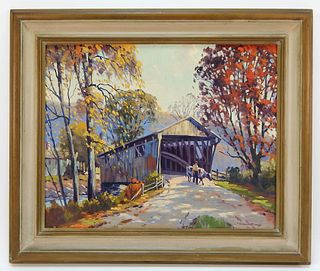 Charles Gordon Harris Vermont Landscape Painting