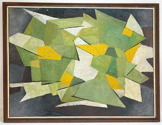 Robinson Murray Abstract Crown of Green Painting