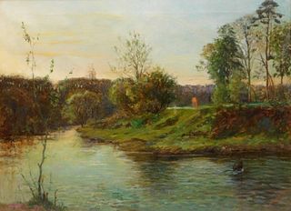R. J. Mackenzie Grieve Spring Landscape Painting