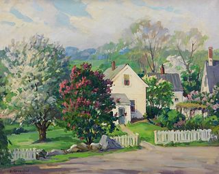 Jacob Greenleaf Impressionist Spring Painting