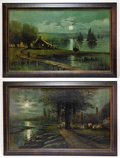 PR Illuminated Nocturnal Landscape Paintings